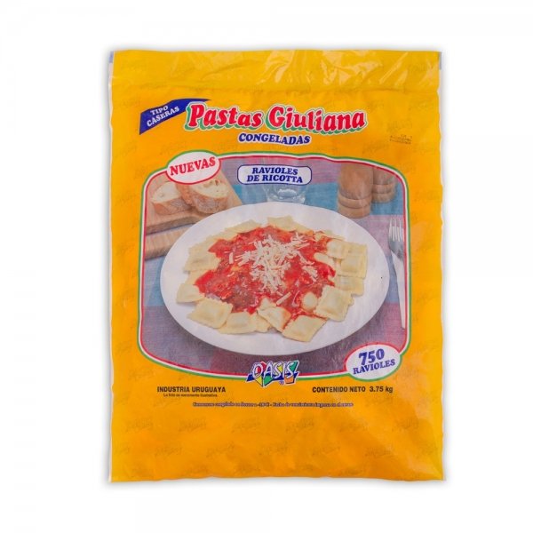 RAVIOLES x 750 unid. RICOTTA ( Bolsa)  Pastas Giuliana